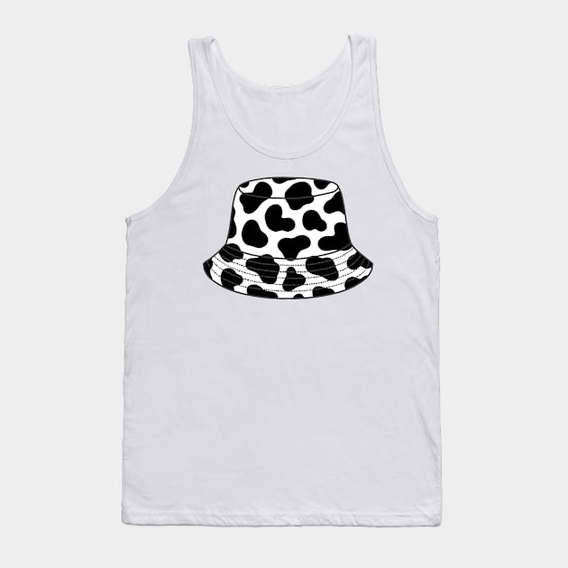 Cow print bucket hat Tank Top by Nikamii